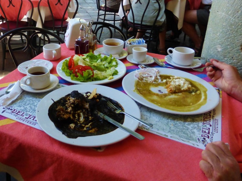 The Oaxaca region is famous for Moles, sauces made with chocolate.  Our meals were delicious.
