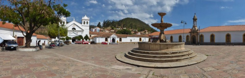 Plaza de Pedro de Anzurez, the oldest part of Sucre, named after the founder of the town.